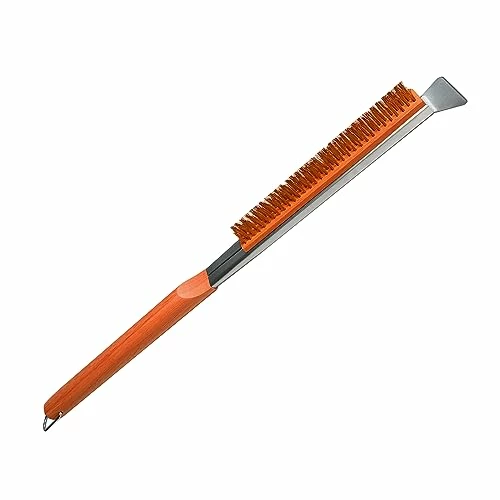 SupMaka Pizza Oven Brush, 22” Pizza Stone Brush - Grill Cleaning Brush With Scraper, Grill Brush Wood Handle & Brass Bristles, Pizza Oven Accessories For Outdoor BBQ, (Vibrant Orange) 8 SupMaka Pizza Oven Brush, 22” Pizza Stone Brush - Grill Cleaning Brush With Scraper, Grill Brush Wood Handle & Brass Bristles, Pizza Oven Accessories For Outdoor BBQ, (Vibrant Orange) -Samsung Shop 310AXPs7eLL
