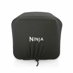 Ninja XSKOCVR Premium Cover, Compatible Woodfire Outdoor Oven (OO100 Series), Adjustable Drawstrings, UV And Water-Resistant, Lightweight, Black, 18.9'' X 17.9'' X 15.16