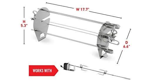 Weber Crafted Rotisserie Skewers 3 Weber Crafted Rotisserie Skewers - Image 3