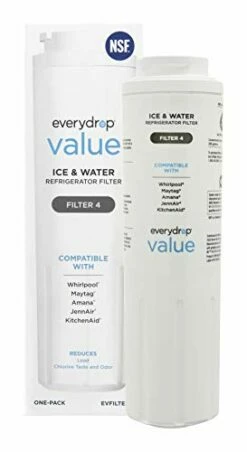 Everydrop Value By Whirlpool Ice And Water Refrigerator Filter 4, EVFILTER4, Single-Pack
