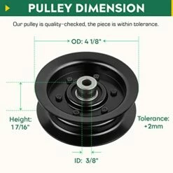 Flat Idler Pulley For Exmark Toro 106-2175 132-9420 42" 50" 54" Deck SS5000 SS5035 Z5000 Z4200 Lawn Mower Timecutter Rotary 12901 (3 Pack) -Samsung Shop 415nX6Nx2wL