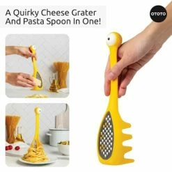 NEW!! Multi Monster 2-in-1 Cheese Grater & Spaghetti Spoon By OTOTO - Grater & Ladles For Serving - Grater, Small Cheese Grater, Funny Kitchen Gadgets, Cooking Gifts, Kitchen Grater, Kitchen Tool -Samsung Shop 41Aqxd9 9LL