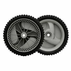 ZALANA Set Of 2 Front Drive Wheels 583719501 194231X460-401274X460Front Drive Tires Wheels For Craftsman Mower - Fit For Craftsman Husqvarna & HU Front Wheel Drive Self Propelled Lawn Mower, Gray