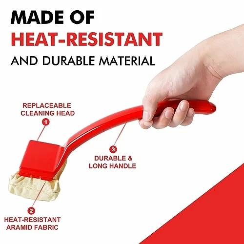 PROKITCHEN Safe Grill Brush Bristle Free BBQ Brush For Grill Cleaning, Grill Brush For Outdoor Grill, Steam Grill Cleaner Brush With Replaceable Cleaning Head For Stainless-Steel Grates Or Cast Iron 3 PROKITCHEN Safe Grill Brush Bristle Free BBQ Brush For Grill Cleaning, Grill Brush For Outdoor Grill, Steam Grill Cleaner Brush With Replaceable Cleaning Head For Stainless-Steel Grates Or Cast Iron - Image 3