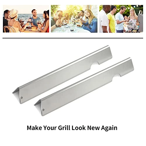 Zemibi Grill Flavorizer Bars Replacement For Weber 66030, 66033, Weber Genesis II LX 400 Series Gas Grill, Weber Genesis II SE-410 Grill Parts And Genesis II E-410 LP, 7 PC Stainless Steel Heat Plate 2 Zemibi Grill Flavorizer Bars Replacement For Weber 66030, 66033, Weber Genesis II LX 400 Series Gas Grill, Weber Genesis II SE-410 Grill Parts And Genesis II E-410 LP, 7 PC Stainless Steel Heat Plate - Image 2