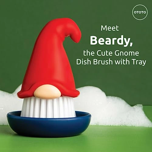 New!! Beardy Dish Brush By OTOTO - Kitchen Scrubbers For Dishes, Kitchen Scrub Brush For Cleaning Dishes, Dish Scrubber Brush - Gnome Gifts, Cute Kitchen Accessories, Funny Kitchen Gadgets 7 New!! Beardy Dish Brush By OTOTO - Kitchen Scrubbers For Dishes, Kitchen Scrub Brush For Cleaning Dishes, Dish Scrubber Brush - Gnome Gifts, Cute Kitchen Accessories, Funny Kitchen Gadgets - Image 7