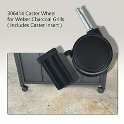 Caster Wheel Gas Grill Compatible With Weber 6414 Grill Wheels, For Weber Genesis Grill Wheel Caster Replacement Genesis 1000-500 Series, Performer (2004 And Earlier), Includes Caster Insert (2 Pack) -Samsung Shop 41XksGu60QL