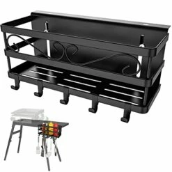 Grill Caddy | GDNEASE Blackstone Grilling Accessories | Removable BBQ Caddy For 28"/36" Blackstone Spatula Tool Holder | Blackstone Caddy For Griddle | Griddle Caddy Tool-Free & Easy To Install