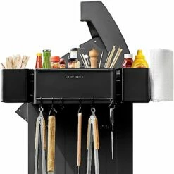 Home Hero Griddle Caddy - BBQ Caddy & Outdoor Cooking Caddy - Grill Caddy For Blackstone BBQ Grill 28" - 36" - Grill Accessories Outdoor Grill, Grilling Accessories Black