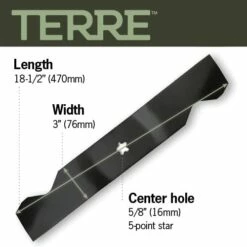 Terre Products, 3 Pack High Lift Lawn Mower Blades, 54 Inch Deck, Compatible With Craftsman, Poulan, Husqvarna, Replacement For PP24007, 187254, 187256, 532187254, 532187256 -Samsung Shop 41e 2tu6rVL