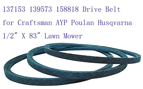 137153 139573 158818 Drive Belt For Craftsman AYP Poulan Husqvarna 1/2" X 83" Lawn Mower 5 137153 139573 158818 Drive Belt For Craftsman AYP Poulan Husqvarna 1/2" X 83" Lawn Mower - Image 5
