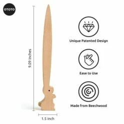OTOTO Bernie Bunny Toaster Tongs - Rabbit Toast Tongs, Wooden Tongs For Toaster, Wooden Toaster Tongs - Multipurpose Mini Tongs For Appetizers, Wood Utensils & Cute Kitchen Gadgets -Samsung Shop 41nU152IhNL