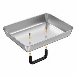 SafBbcue 2 Sets Flat Top Grill Accessories 14" Rectangle Cheese Melting Basting Cover For Blackstone,Pitboss,Camp Chef Steamer Dome Pizza Oven/Wok Cover,Metal Plate Cover For Grill Cooking Accessories -Samsung Shop 41oY0Z5E0SL