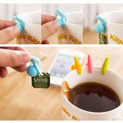 10pcs Cute Snail Shape Silicone Tea Bag Holder Cup Mug Candy Colors Gift Set -Samsung Shop 41pSKs0rWbL
