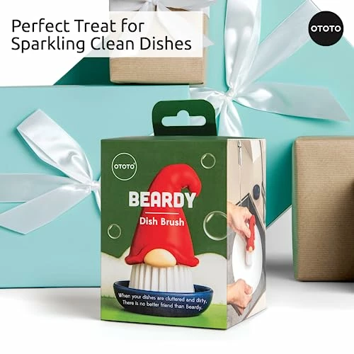 New!! Beardy Dish Brush By OTOTO - Kitchen Scrubbers For Dishes, Kitchen Scrub Brush For Cleaning Dishes, Dish Scrubber Brush - Gnome Gifts, Cute Kitchen Accessories, Funny Kitchen Gadgets 3 New!! Beardy Dish Brush By OTOTO - Kitchen Scrubbers For Dishes, Kitchen Scrub Brush For Cleaning Dishes, Dish Scrubber Brush - Gnome Gifts, Cute Kitchen Accessories, Funny Kitchen Gadgets - Image 3