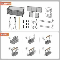 RIFPOD Grill Utensil Caddy With Paper Towel Holder,Picnic BBQ Condiment Organizer Mesh Basket, Grill Accessories Storage For Camping,Outdoor,Kitchen 8 RIFPOD Grill Utensil Caddy With Paper Towel Holder,Picnic BBQ Condiment Organizer Mesh Basket, Grill Accessories Storage For Camping,Outdoor,Kitchen -Samsung Shop 51 ljYnLewL