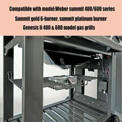 DONSIQIZZ Grease Catch Pan 70379 For Weber Genesis II LX 400 & 600, Summit 400 & 600 Gold & Platinum 6 Burner Series, SmokeFire EX4, EX6, Fit For Weber Grease Pan 6498 & 6417 | 11"x 5" -Samsung Shop 511fIiN2CCL
