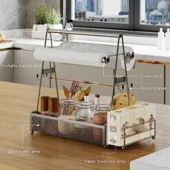 Semlos BBQ Grill Caddy With Paper Towel Holder And Hooks, Condiment Caddy And Storage Organizer For Grilling Tools, Camping Accessories For Barbecue, Picnics, Garage And Travel Trailers, Silver 13 Semlos BBQ Grill Caddy With Paper Towel Holder And Hooks, Condiment Caddy And Storage Organizer For Grilling Tools, Camping Accessories For Barbecue, Picnics, Garage And Travel Trailers, Silver -Samsung Shop 513TMjAoNqL