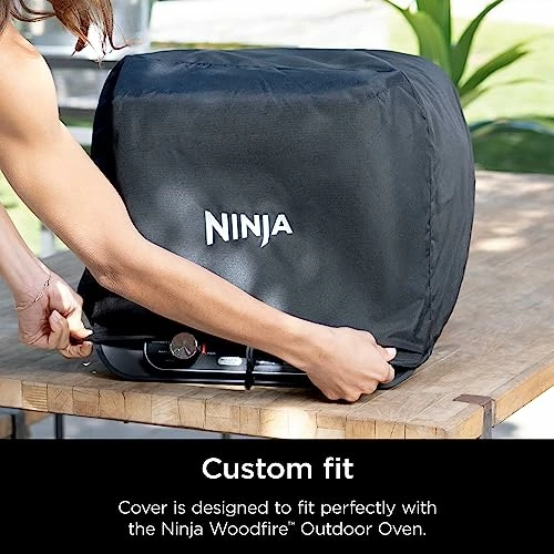 Ninja XSKOCVR Premium Cover, Compatible Woodfire Outdoor Oven (OO100 Series), Adjustable Drawstrings, UV And Water-Resistant, Lightweight, Black, 18.9'' X 17.9'' X 15.16 5 Ninja XSKOCVR Premium Cover, Compatible Woodfire Outdoor Oven (OO100 Series), Adjustable Drawstrings, UV And Water-Resistant, Lightweight, Black, 18.9'' X 17.9'' X 15.16 - Image 5