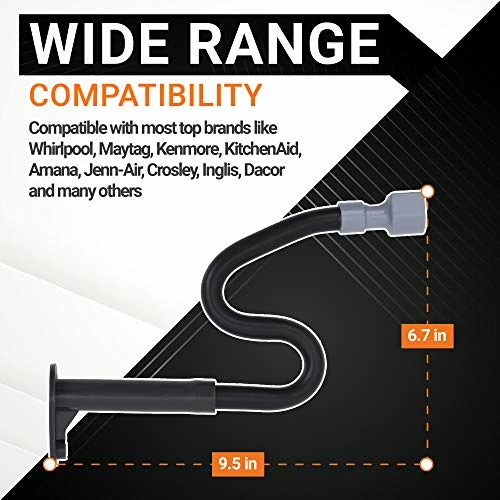 W10619951 Refrigerator Drain Tube Replacement Part By BlueStars - Perfect Fix For Leaky Freezers - Fit Whirlpool Maytag Kenmore - Replaces 2887289 AP5780744 W10210987 6 W10619951 Refrigerator Drain Tube Replacement Part By BlueStars - Perfect Fix For Leaky Freezers - Fit Whirlpool Maytag Kenmore - Replaces 2887289 AP5780744 W10210987 - Image 6