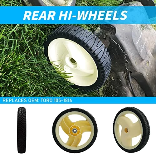 (2 Pack) Rear Wheels 105-1816 For Toro 22" Recycler Lawnmower 20012 20016 20019 5 (2 Pack) Rear Wheels 105-1816 For Toro 22" Recycler Lawnmower 20012 20016 20019 - Image 5