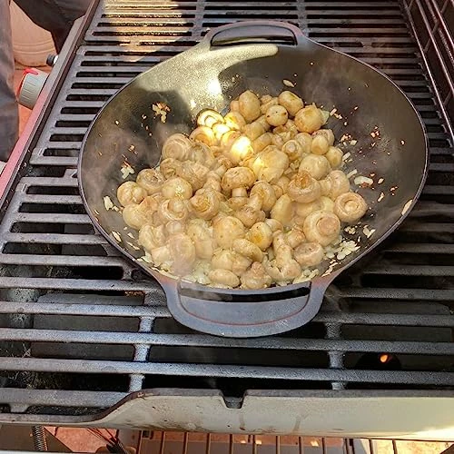 SafBbcue 7425 Gourmet BBQ System Wok For Weber Gourmet BBQ System Accessories, Weber 22" & 26" Kettle, Performer, Performer Deluxe Charcoal Grills Accessories, Weber Spirit & Spirit II 200/300 Series 2 SafBbcue 7425 Gourmet BBQ System Wok For Weber Gourmet BBQ System Accessories, Weber 22" & 26" Kettle, Performer, Performer Deluxe Charcoal Grills Accessories, Weber Spirit & Spirit II 200/300 Series - Image 2