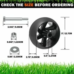YiaChuii 4PCS Deck Gauge Wheels For AYP Husqvarna 532174873 589527301, MTD 174873 133957 532133957 734-3058, Cub Cadet 753-04856A Lawn Tractors And Zero Turn Mowers Deck With Bolts & Nuts… 14 YiaChuii 4PCS Deck Gauge Wheels For AYP Husqvarna 532174873 589527301, MTD 174873 133957 532133957 734-3058, Cub Cadet 753-04856A Lawn Tractors And Zero Turn Mowers Deck With Bolts & Nuts… -Samsung Shop 51MlcPBFt3L