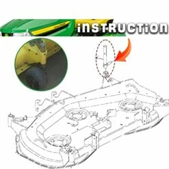 AM120680 Lawn Mower Right Front Gage Wheel Arm For John Deere GT245 GX255 GX335 GX345 GX355 X465 X485 X495 X500 X520 X534 X540 X575 Ect. -Samsung Shop 51VRalhgKqL