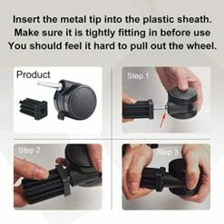 Caster Wheel Gas Grill Compatible With Weber 6414 Grill Wheels, For Weber Genesis Grill Wheel Caster Replacement Genesis 1000-500 Series, Performer (2004 And Earlier), Includes Caster Insert (2 Pack) -Samsung Shop 51b7iB12zzL