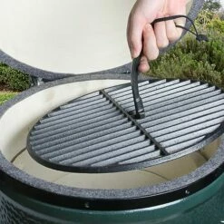 FIRELOOP 2 Set Of Heavy Cast Iron Grill Grate Lifter Gripper Barbeque Grid Lifter Fit For Kamado Grill Joe Big Green Egg Accessories 2 Pack Grill Grate Lifter For Charcoal Grill Primo Louisiana Weber -Samsung Shop 51exFuAtPIL