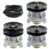 NICHEFLAG 3Pack 532174356 Spindle Assembly With 532173436 Spindle Pulley 532174375 Idler Pulley 532174368 Belt For Husqvarna GTH 2248 GTH 2548 YTH 1848 YTH 2148 Ride Mowers