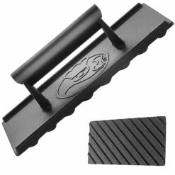 Cast Iron Grill Press - Heavy Duty Smash Burger Press W/Heat Resistant Handle - Sandwich Press, Burger Smasher, Hamburger Press - Bacon Press & Meat Press For Griddle - Great BBQ Grill Accessories