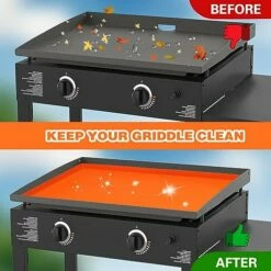 BYKITCHEN Silicone Griddle Cover For Blackstone 22 Inch Griddle, Griddle Mat For Blackstone Tabletop Griddle, Grill Accessories For 22 Inch Blackstone Griddle, Outdoor Protective Portable Grill Mat -Samsung Shop 51pkfDiQSiL