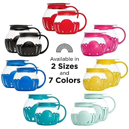 Ecolution Patented Micro-Pop Microwave Popcorn Popper With Temperature Safe Glass, 3-in-1 Lid Measures Kernels And Melts Butter, Made Without BPA, Dishwasher Safe, 1.5-Quart, Red 3 Ecolution Patented Micro-Pop Microwave Popcorn Popper With Temperature Safe Glass, 3-in-1 Lid Measures Kernels And Melts Butter, Made Without BPA, Dishwasher Safe, 1.5-Quart, Red - Image 3