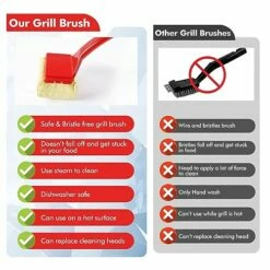 PROKITCHEN Safe Grill Brush Bristle Free BBQ Brush For Grill Cleaning, Grill Brush For Outdoor Grill, Steam Grill Cleaner Brush With Replaceable Cleaning Head For Stainless-Steel Grates Or Cast Iron 13 PROKITCHEN Safe Grill Brush Bristle Free BBQ Brush For Grill Cleaning, Grill Brush For Outdoor Grill, Steam Grill Cleaner Brush With Replaceable Cleaning Head For Stainless-Steel Grates Or Cast Iron -Samsung Shop 51sy0zjUVxL