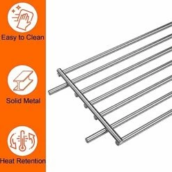 AOREWTGGH 7513 Grill Warming Rack For Weber Spirit 700, Genesis Silver B&C, 7513/88719 304 Stainless Steel Warming Rack Replacement For Weber Genesis 1000-5500, Gold B & C, 24.9 X 4.7 X 4 In -Samsung Shop 51wHUKGz8IL