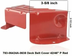 XINKE Lawn Mower Parts 783-06424A-0638 42" 46" Deck Spindle Pulley Belt Guard Cover Compatible With MTD &Troy-Bilt & Craftsman Lawn Mower - 2 Pack (Red) -Samsung Shop 51x9psxEYRL