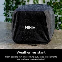 Ninja XSKOCVR Premium Cover, Compatible Woodfire Outdoor Oven (OO100 Series), Adjustable Drawstrings, UV And Water-Resistant, Lightweight, Black, 18.9'' X 17.9'' X 15.16 8 Ninja XSKOCVR Premium Cover, Compatible Woodfire Outdoor Oven (OO100 Series), Adjustable Drawstrings, UV And Water-Resistant, Lightweight, Black, 18.9'' X 17.9'' X 15.16 -Samsung Shop 61909umaqSL