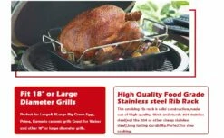 VBOYL U Shape Rib Racks For Smoker Stainless Steel 13 VBOYL U Shape Rib Racks For Smoker Stainless Steel -Samsung Shop 61mpBN4CXxL