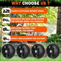 YiaChuii 4PCS Deck Gauge Wheels For AYP Husqvarna 532174873 589527301, MTD 174873 133957 532133957 734-3058, Cub Cadet 753-04856A Lawn Tractors And Zero Turn Mowers Deck With Bolts & Nuts… 16 YiaChuii 4PCS Deck Gauge Wheels For AYP Husqvarna 532174873 589527301, MTD 174873 133957 532133957 734-3058, Cub Cadet 753-04856A Lawn Tractors And Zero Turn Mowers Deck With Bolts & Nuts… -Samsung Shop 61yYUptN4OL