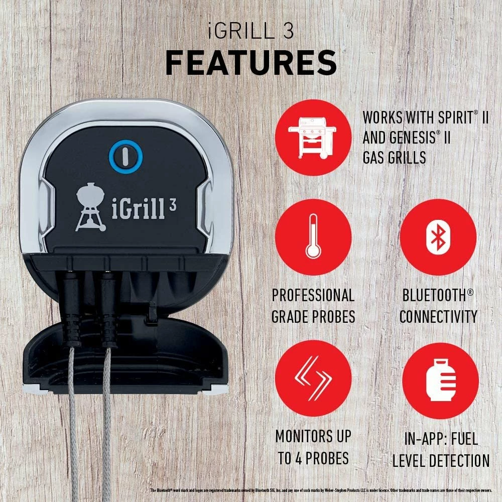Weber IGrill 3 Grill Thermometer Master Kit With 4 Probes 6 Weber IGrill 3 Grill Thermometer Master Kit With 4 Probes - Image 6